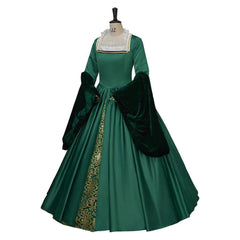 Astricos Queen Elizabeth Tudor Green Cosplay Costume - Elegant Historical Dress - Astricos