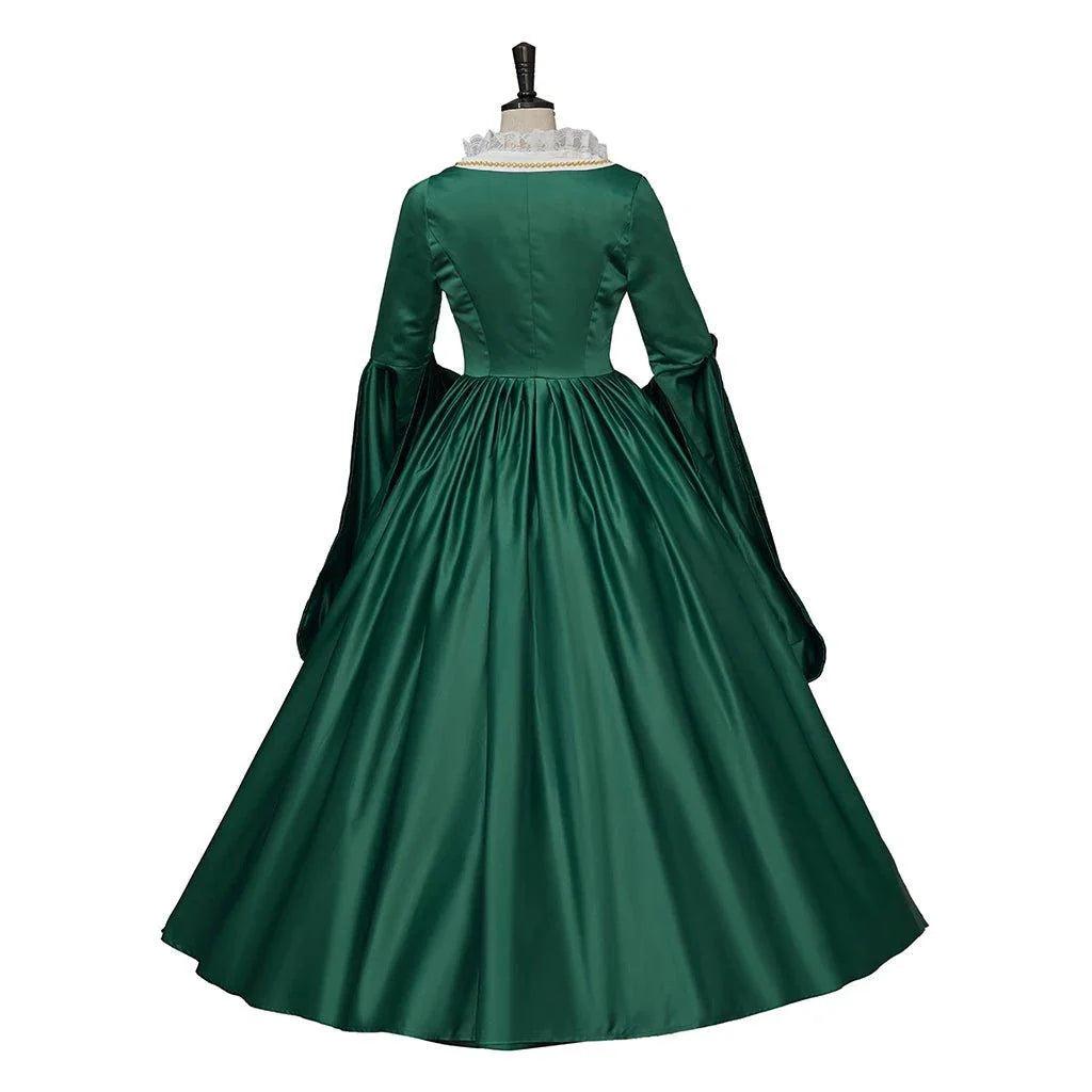 Astricos Queen Elizabeth Tudor Green Cosplay Costume - Elegant Historical Dress - Astricos