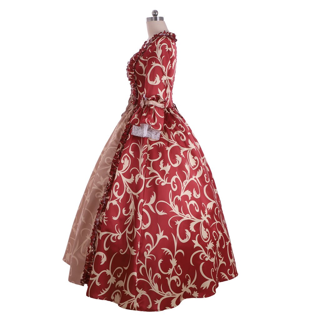 Empress Victoria's Noble Wedding Party Dress | 17th & 18th Century Victorian Cosplay Costume for Special Events - Astricos