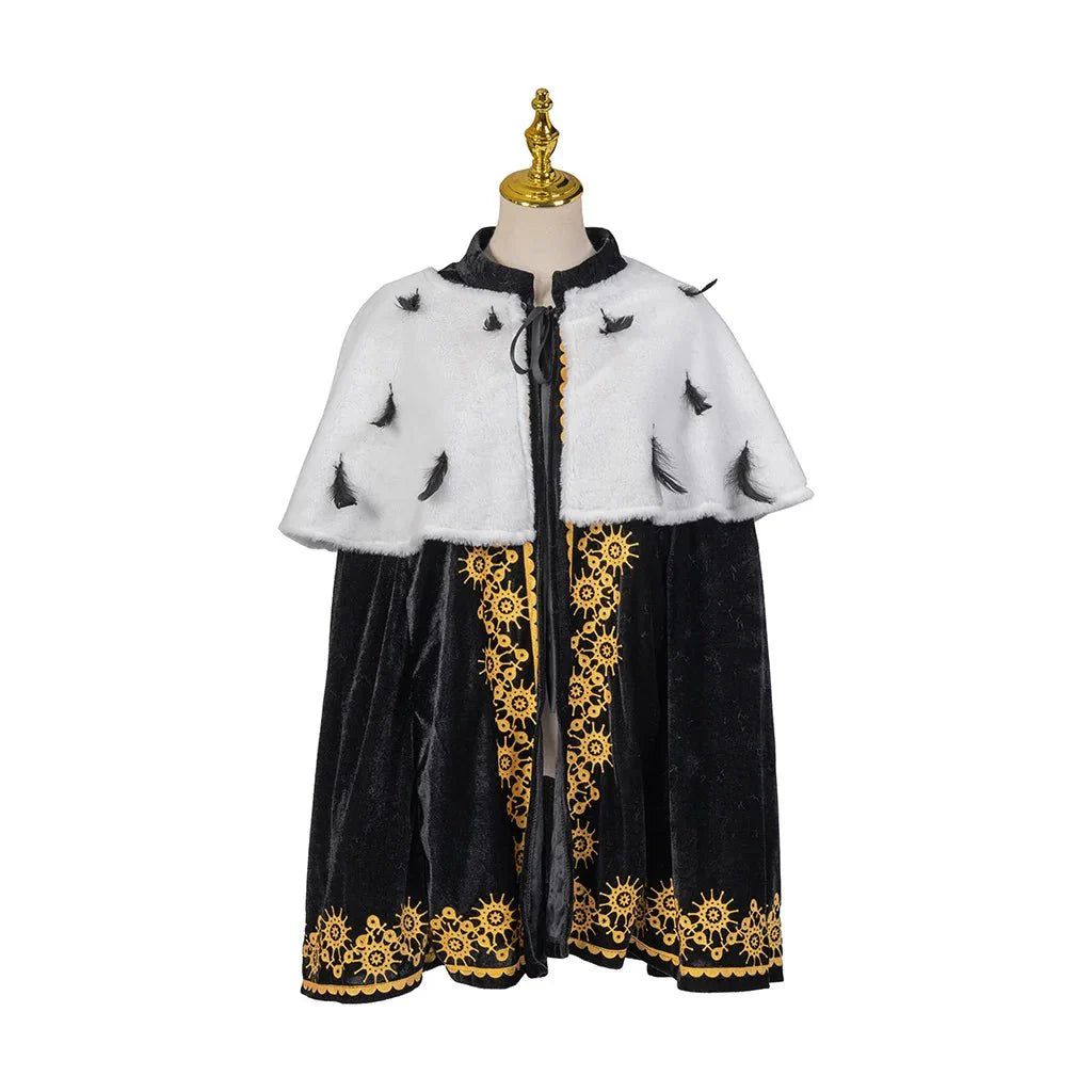 Astricos King Prince Cosplay Cape - Elegant Mid-Length Cloak for Halloween & Carnival - Astricos