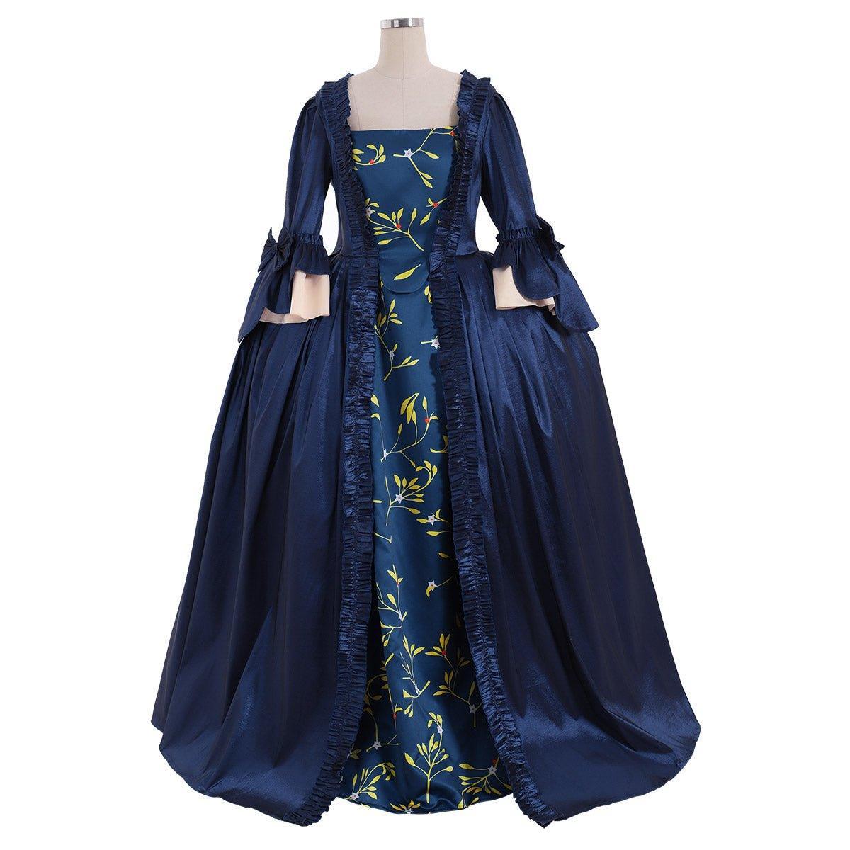 Astricos 18th Century Rococo Gown | Inspired by Marie Antoinette | Victorian Inspired Sack Back Dress - Astricos