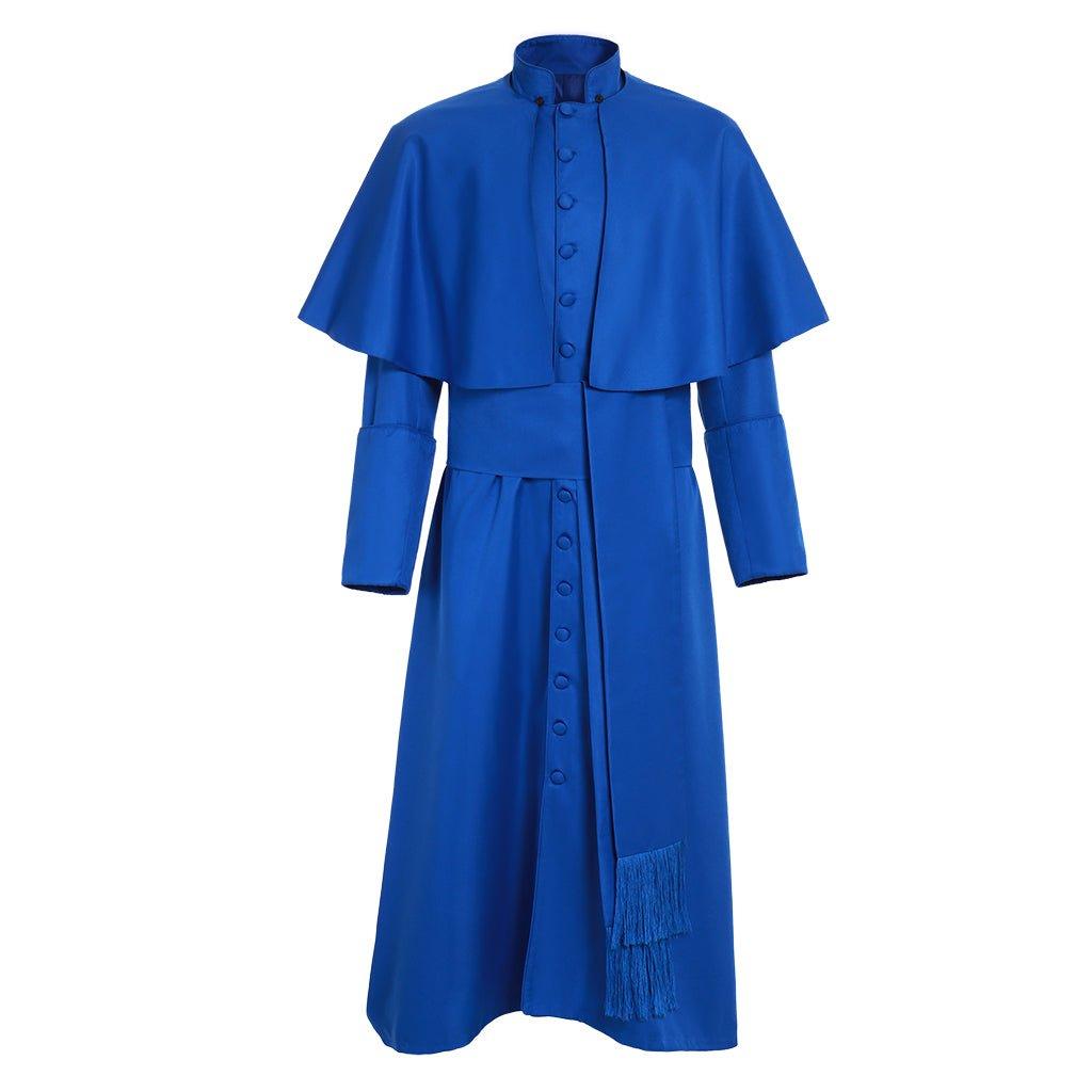 Astricos Priest Cassock Costume - Traditional Catholic Clergy Robe with Shawl & Belt for Men | Cosplay Series - Astricos