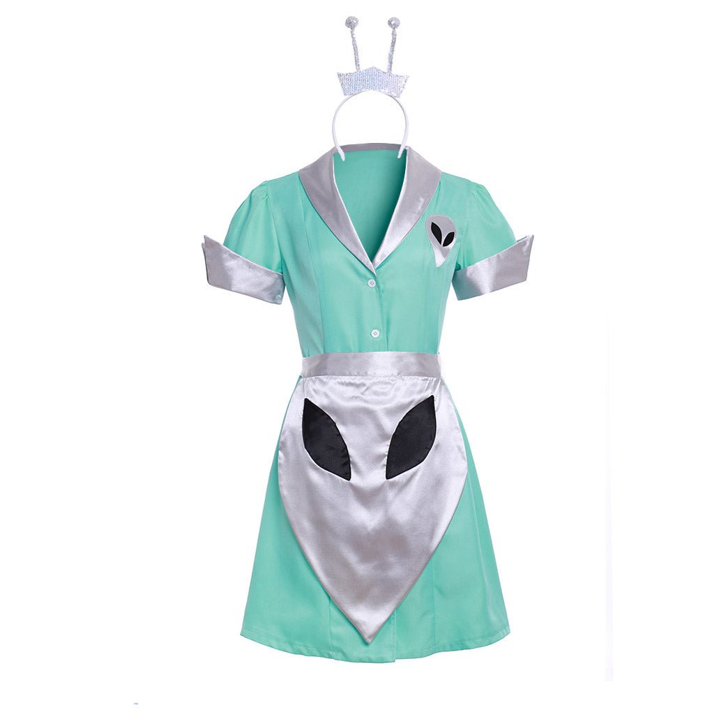 Astricos Roswell Crashdown Cafe Waitress Cosplay Costume | Liz Parker's Iconic Maid Dress | Sci-fi Themed Outfit - Astricos