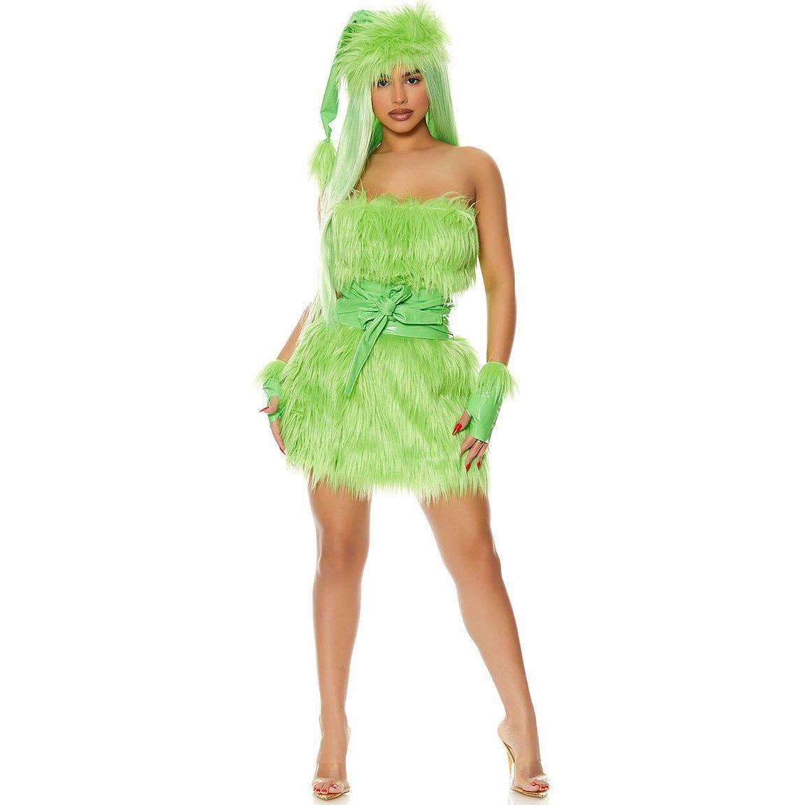 Astricos Green Hair Monster Costume - The Ultimate Christmas Thief Outfit for Festive Fun - Astricos