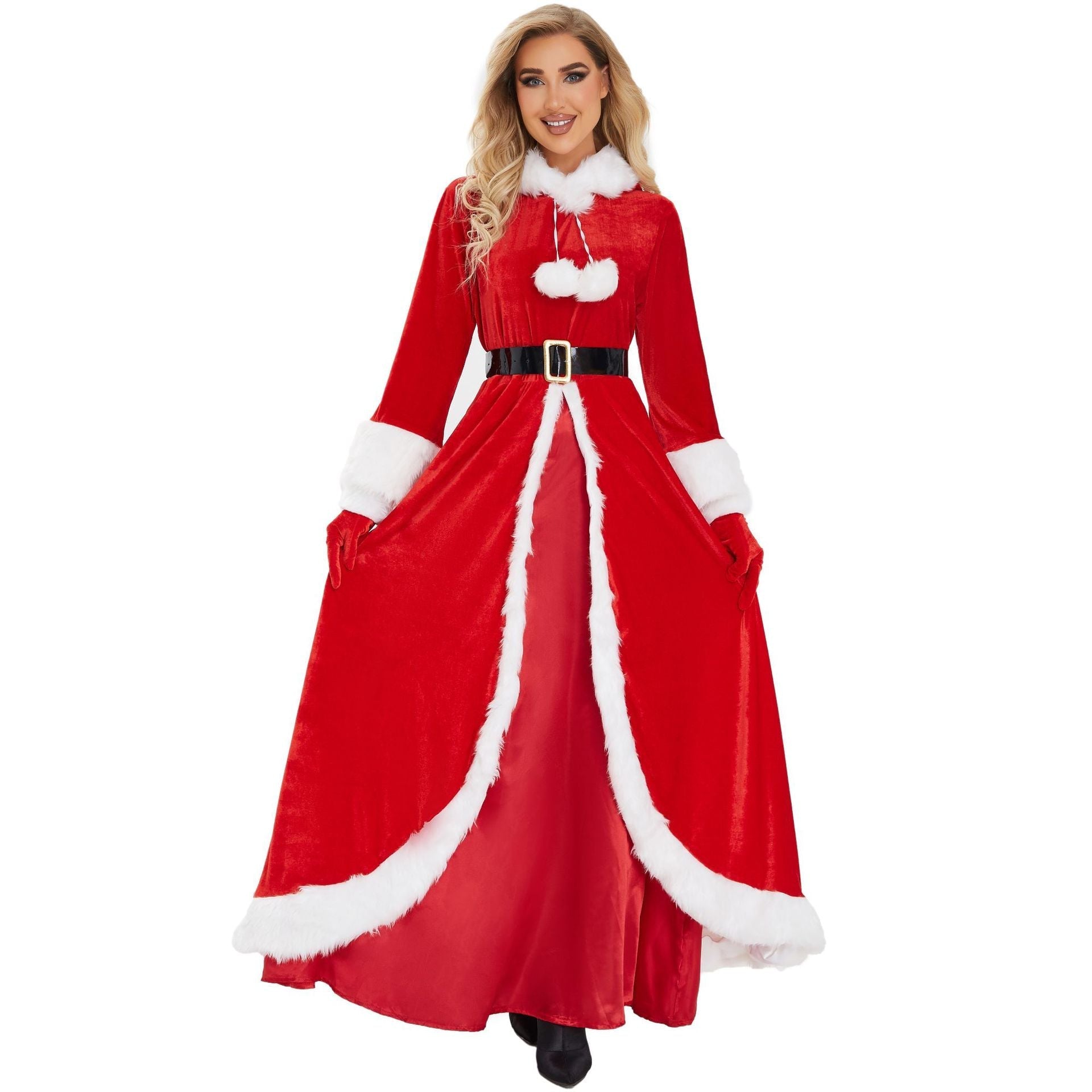 Astricos Christmas Dress - Elegant Long Gown for Holiday Parties and Carnivals - Astricos