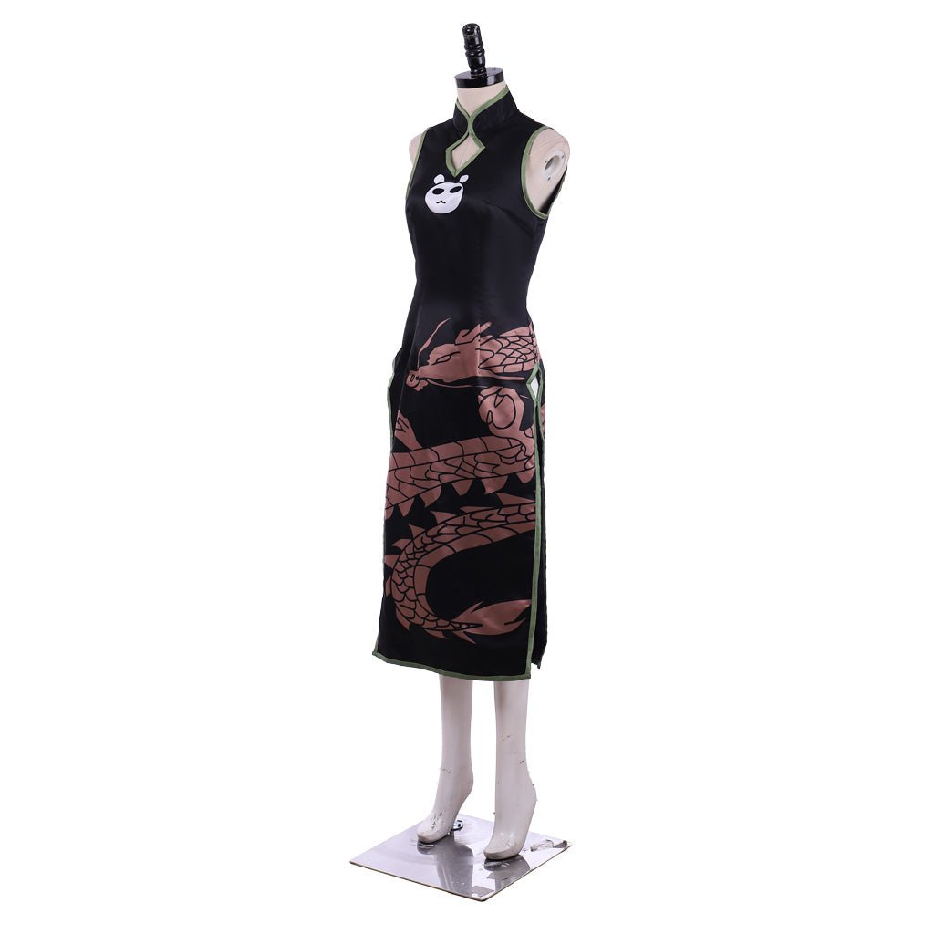 Authentic Astricos Tao Jun Black Cheongsam Cosplay Costume - Embody the Shaman King Spirit - Astricos