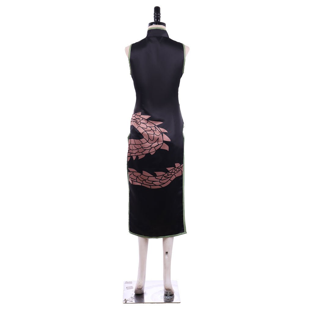 Authentic Astricos Tao Jun Black Cheongsam Cosplay Costume - Embody the Shaman King Spirit - Astricos