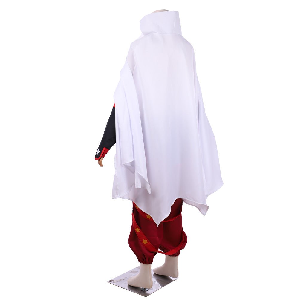 Astricos Shaman King Yoh Asakura Cosplay Costume with Cloak - Embody the Shaman Spirit - Astricos