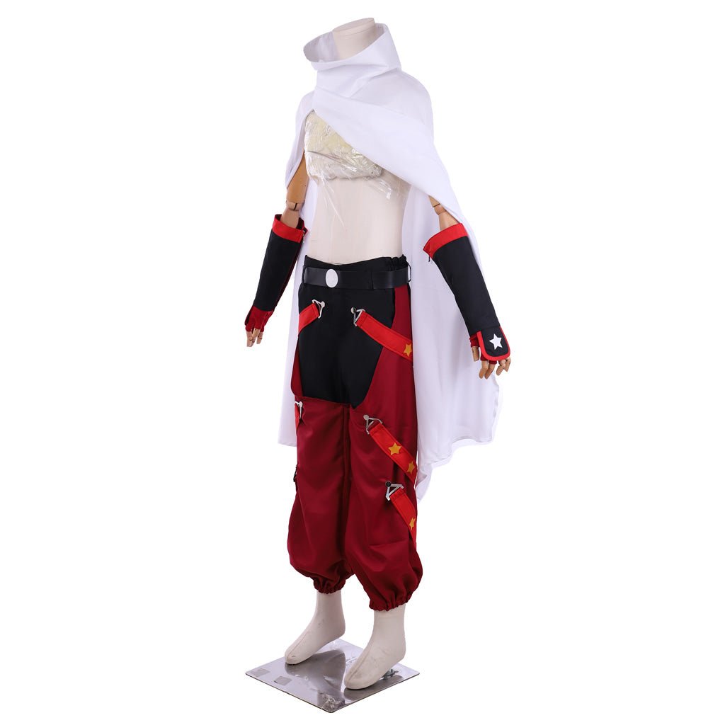 Astricos Shaman King Yoh Asakura Cosplay Costume with Cloak - Embody the Shaman Spirit - Astricos