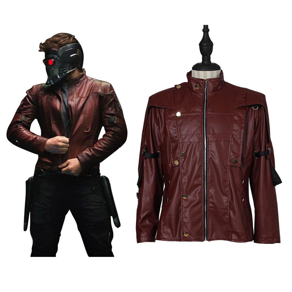 Astricos Star Lord Leather Jacket - Guardians of the Galaxy 2 Inspired Short Jacket for Cosplay - Astricos