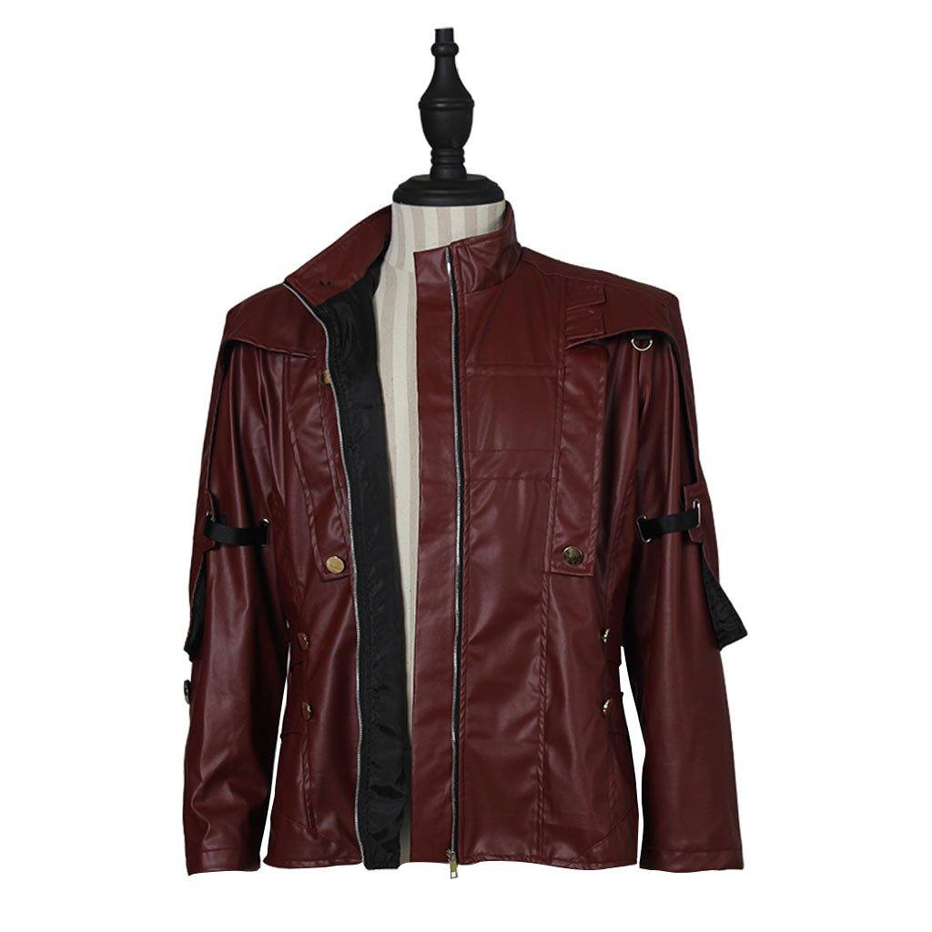 Astricos Star Lord Leather Jacket - Guardians of the Galaxy 2 Inspired Short Jacket for Cosplay - Astricos