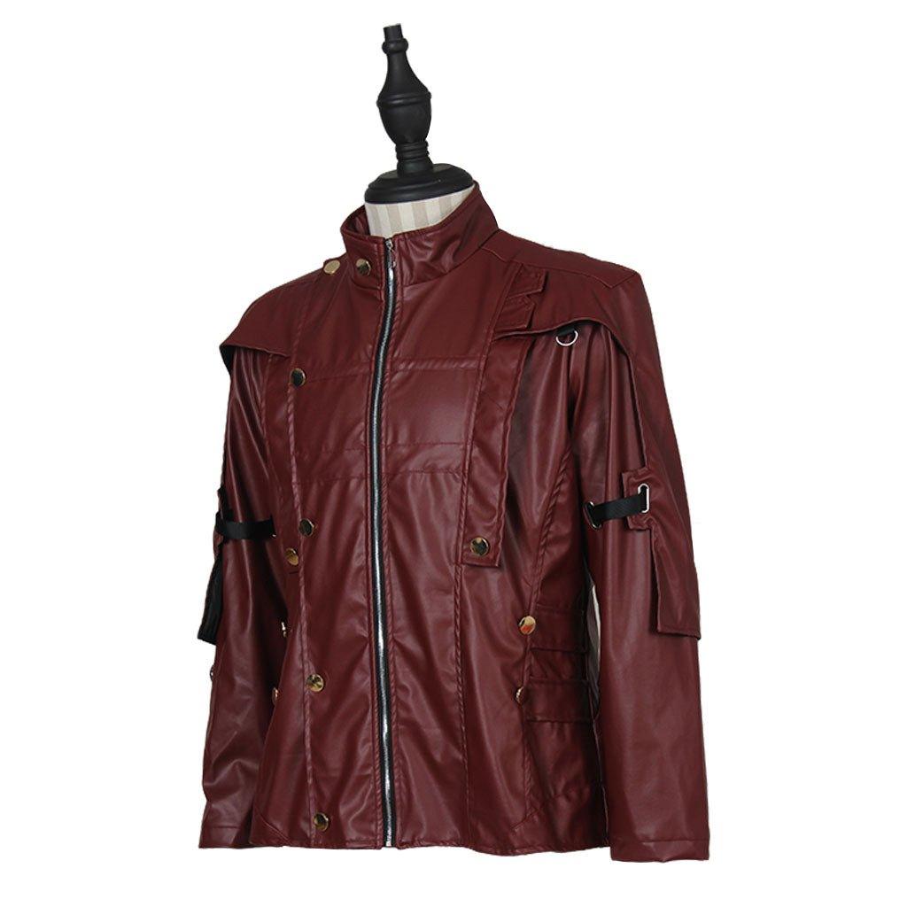 Astricos Star Lord Leather Jacket - Guardians of the Galaxy 2 Inspired Short Jacket for Cosplay - Astricos