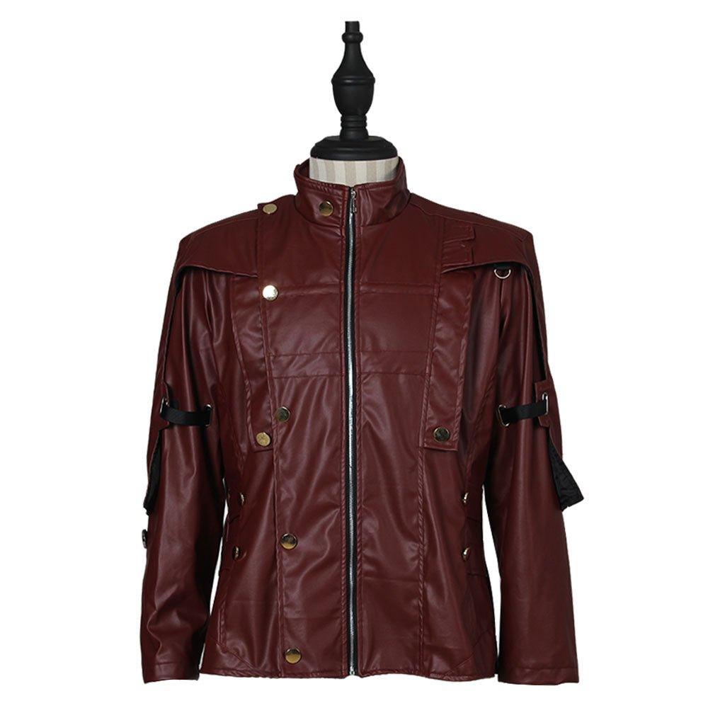 Astricos Star Lord Leather Jacket - Guardians of the Galaxy 2 Inspired Short Jacket for Cosplay - Astricos