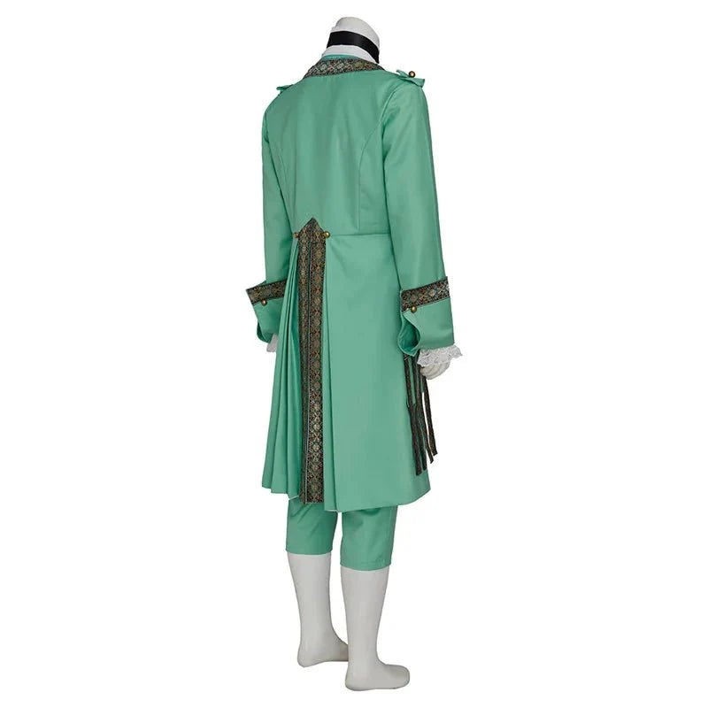 Astricos Stede Bonnet Pirate Cosplay Costume - Premium Green Pirate Uniform Set for Themed Events - Astricos