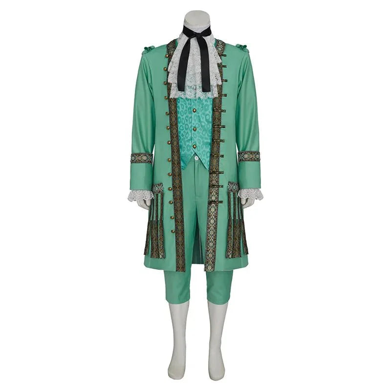 Astricos Stede Bonnet Pirate Cosplay Costume - Premium Green Pirate Uniform Set for Themed Events - Astricos