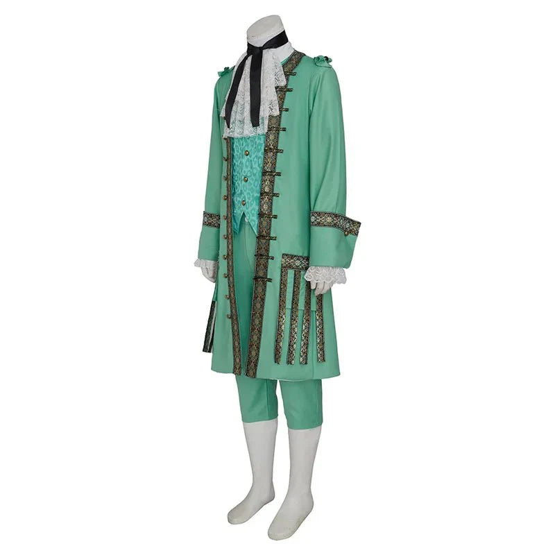 Astricos Stede Bonnet Pirate Cosplay Costume - Premium Green Pirate Uniform Set for Themed Events - Astricos