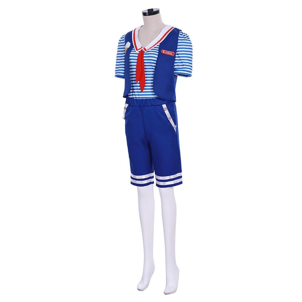 Astricos Robin's Scoops Ahoy Uniform Adult Costume - Embrace the 80s Nostalgia - Astricos