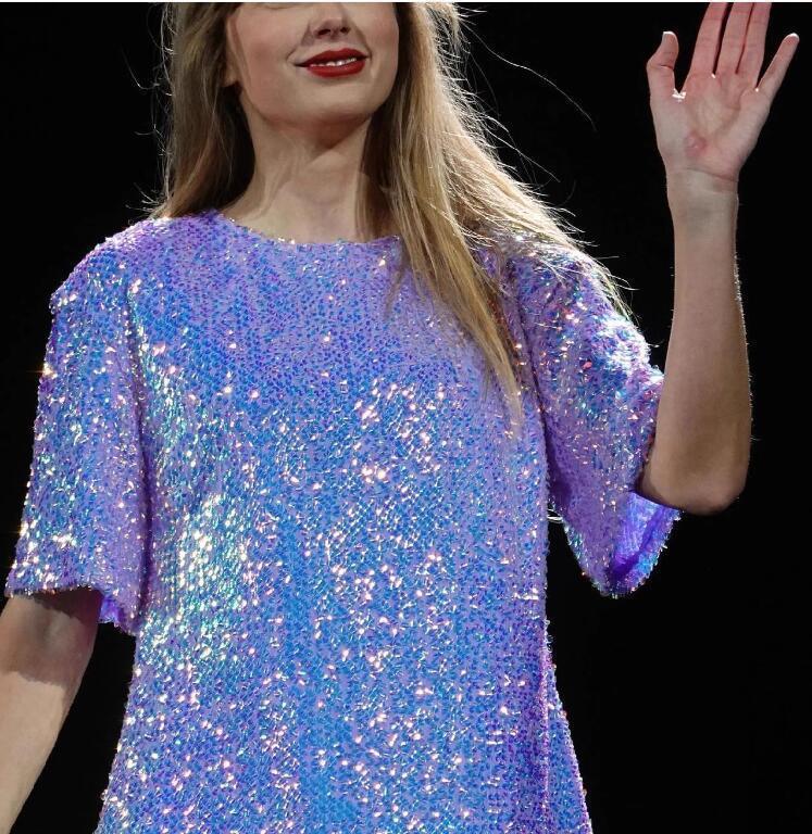 Astricos Lavender Sequin Dress | Inspired Taylor Swift Tour Outfit | Lavish Performance Wear - Astricos