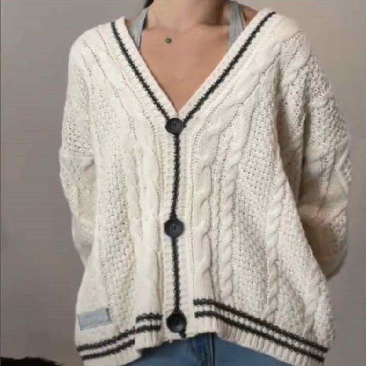 Astricos Inspired Knit Wool Cardigan | Cozy Christmas Sweater for Women - Astricos