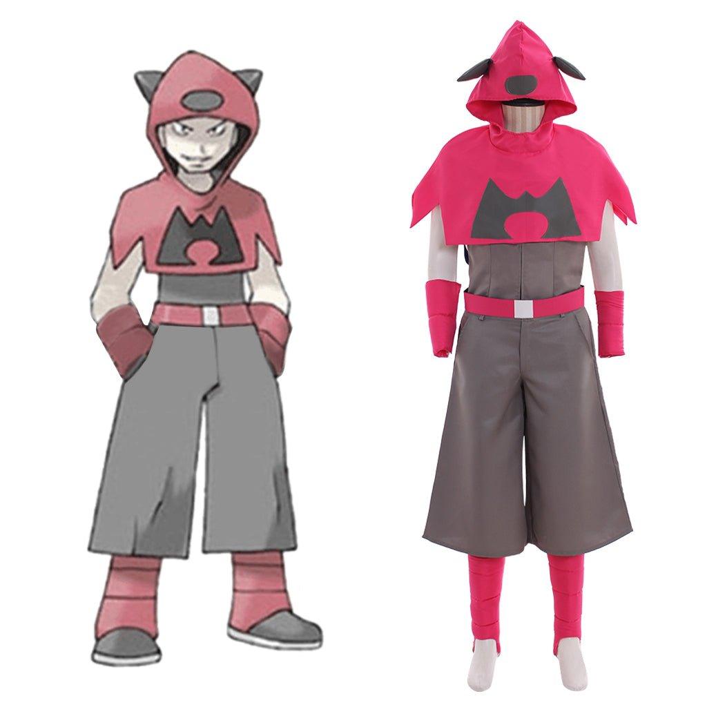 Astricos Men’s Team Magma Cosplay Costume – Premium Pokémon Anime Cosplay Suit for Enthusiasts - Astricos