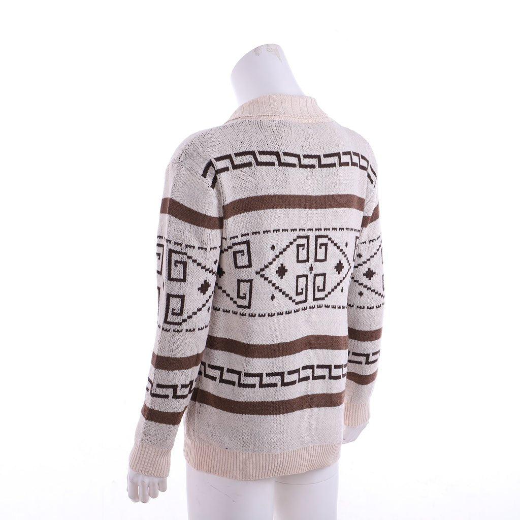 Astricos Jeffrey Lebowski 'The Dude' Cosplay Cardigan | Khaki Knitted Zipper Sweater | Halloween Sweater - Astricos