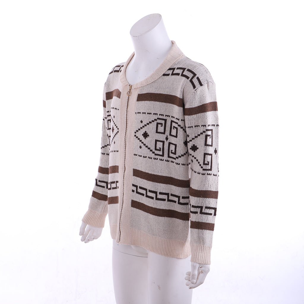 Astricos Dude Zip Up Shawl Cardigan - The Big Lebowski Inspired Knitted Sweater for Men - Astricos