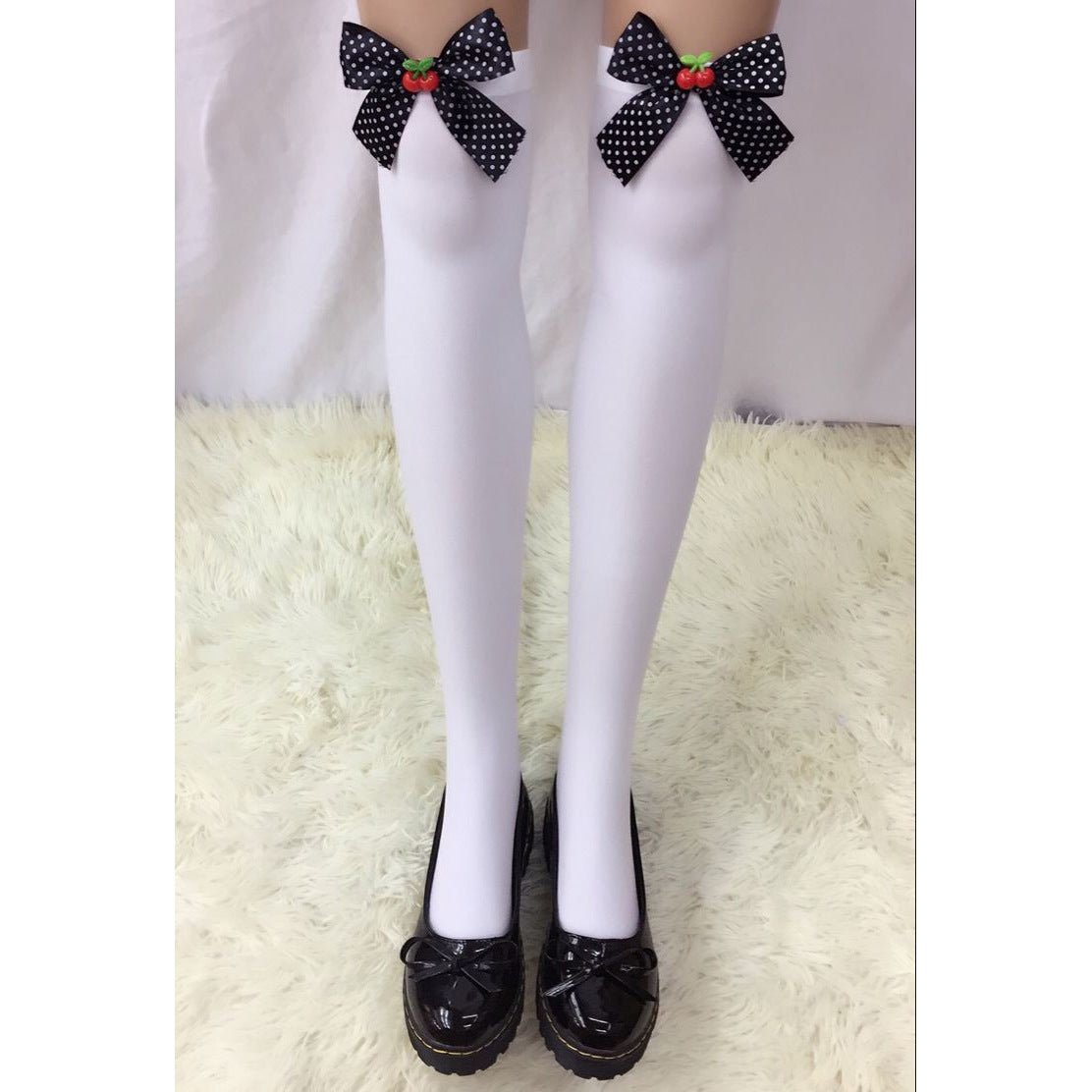 Astricos Luxurious Cotton Christmas Socks with Elegant Bows - Perfect for Festive Celebrations - Astricos