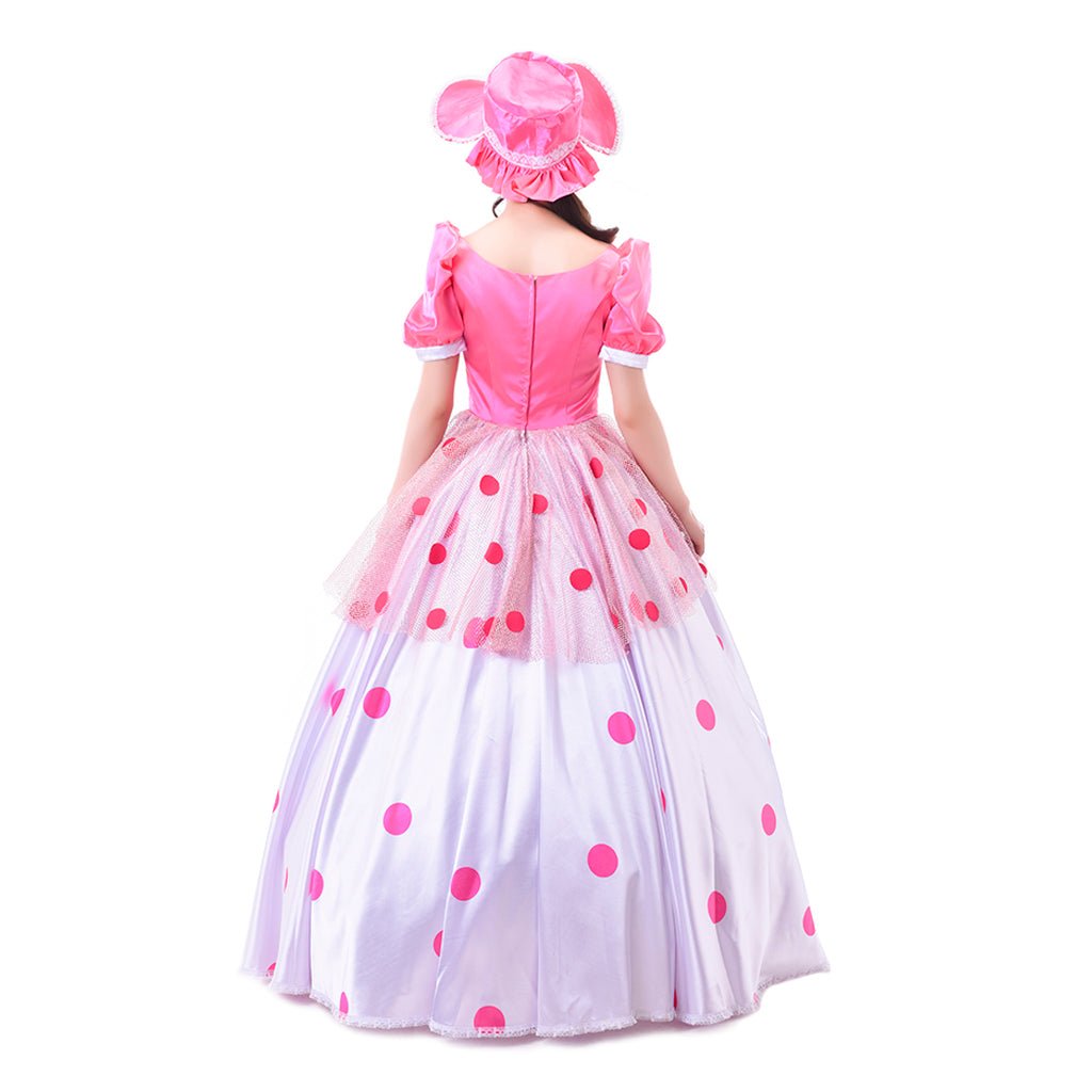 Astricos Bo Peep Cosplay Outfit | Elegant Pink Dress for Halloween & Movie Events - Astricos