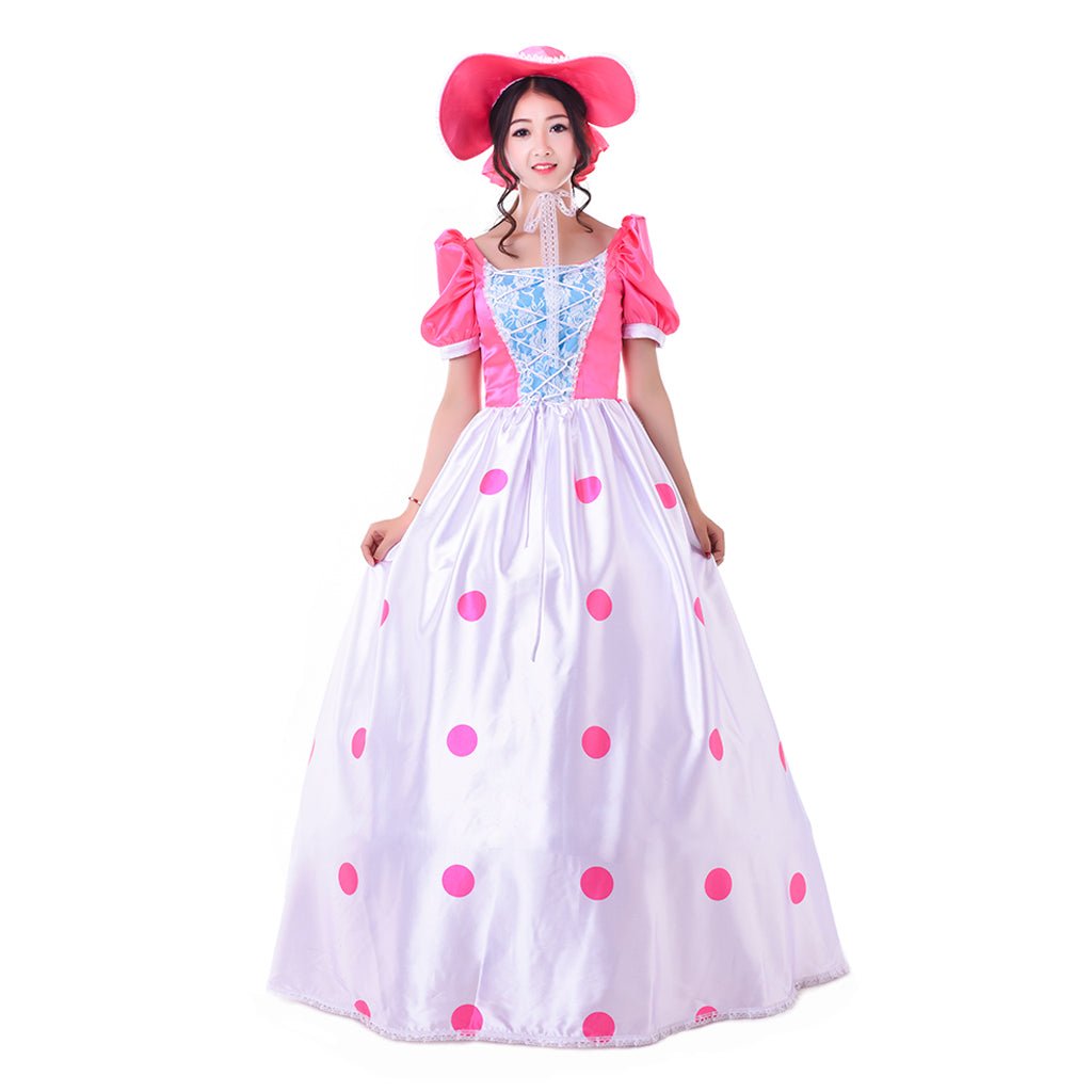 Astricos Bo Peep Cosplay Outfit | Elegant Pink Dress for Halloween & Movie Events - Astricos