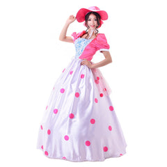 Astricos Bo Peep Cosplay Outfit | Elegant Pink Dress for Halloween & Movie Events - Astricos