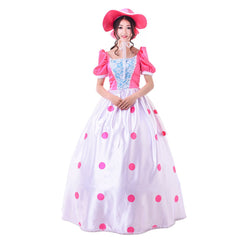 Astricos Bo Peep Cosplay Outfit | Elegant Pink Dress for Halloween & Movie Events - Astricos