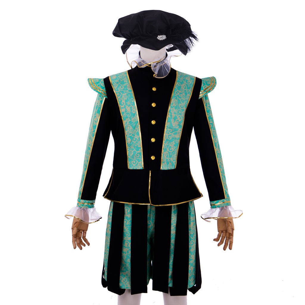 Astricos Tudor Era Noble Men's Costume - Elizabethan Prince Ensemble with Hat | Medieval Series - Astricos