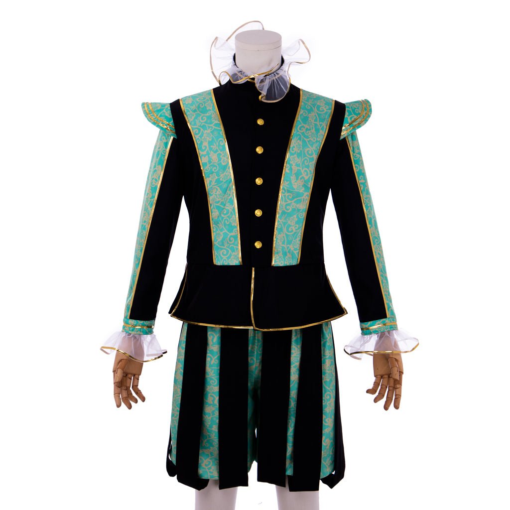 Astricos Tudor Era Noble Men's Costume - Elizabethan Prince Ensemble with Hat | Medieval Series - Astricos