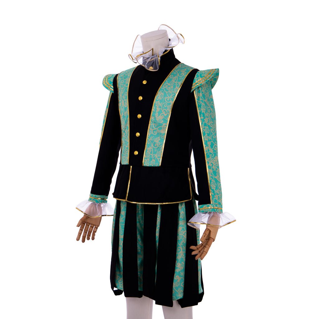 Astricos Tudor Era Noble Men's Costume - Elizabethan Prince Ensemble with Hat | Medieval Series - Astricos