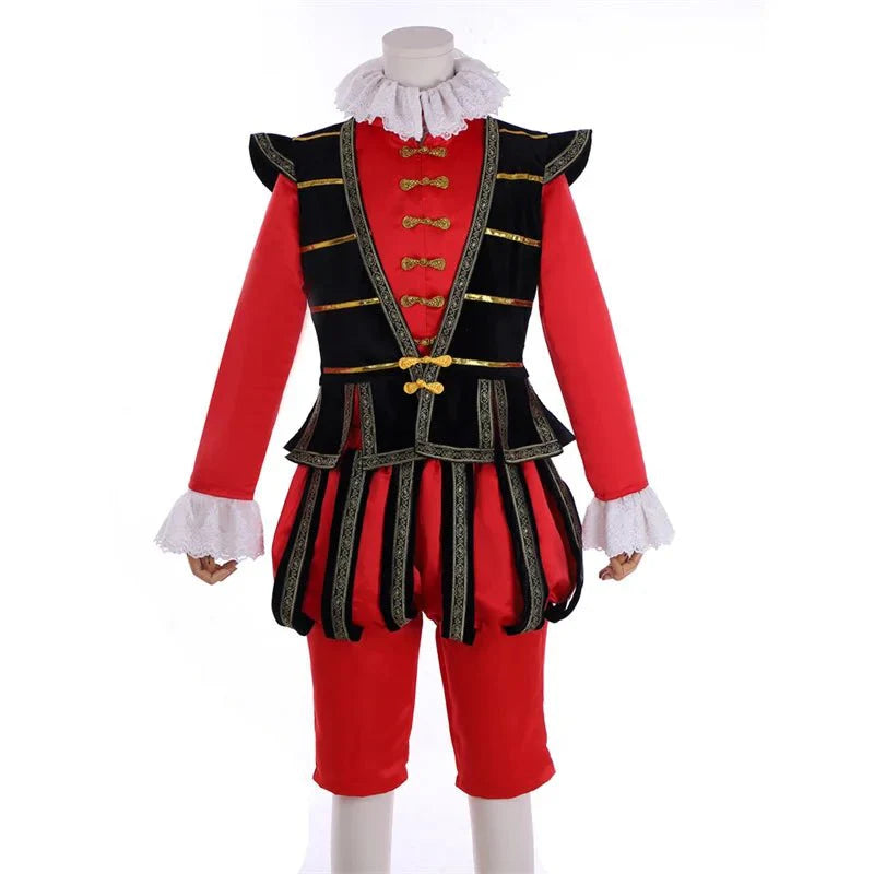 Astricos Tudor King Cosplay Costume - Elite Red Elizabethan Noblemen’s Suit for Historical Events - Astricos