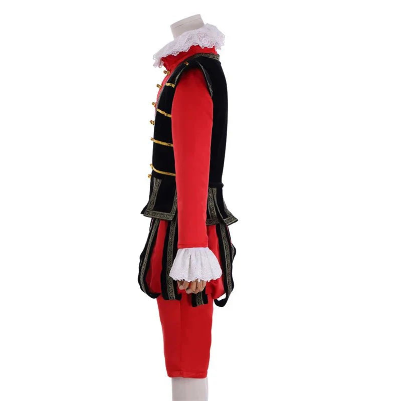 Astricos Tudor King Cosplay Costume - Elite Red Elizabethan Noblemen’s Suit for Historical Events - Astricos