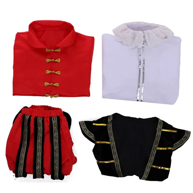 Astricos Tudor King Cosplay Costume - Elite Red Elizabethan Noblemen’s Suit for Historical Events - Astricos