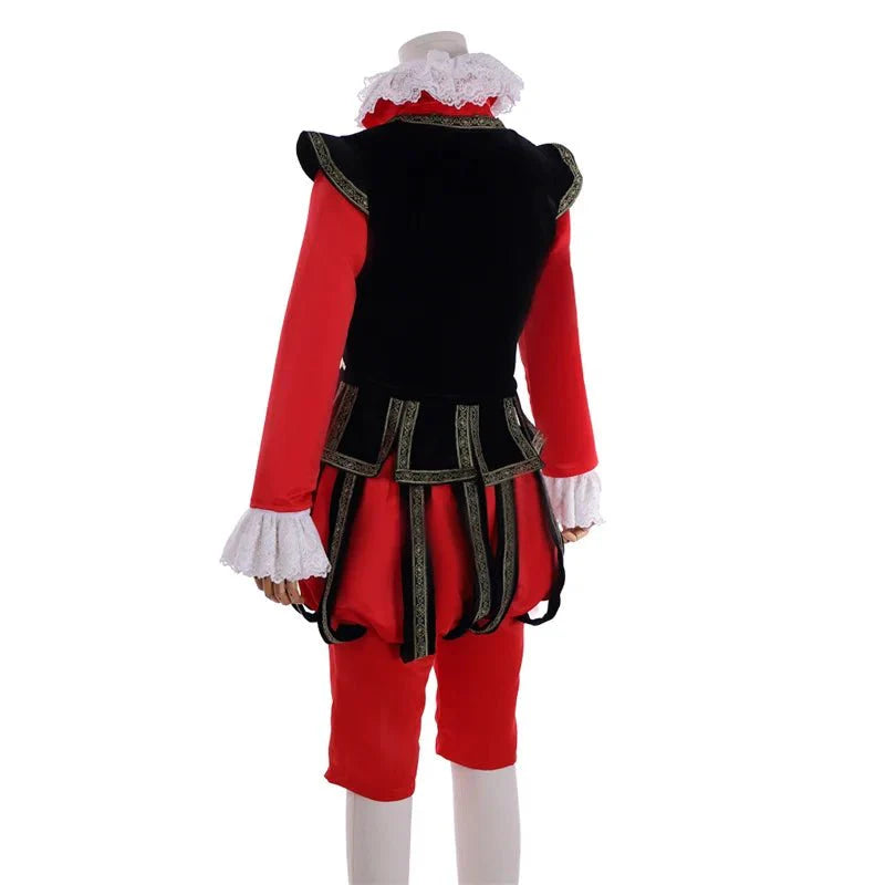 Astricos Tudor King Cosplay Costume - Elite Red Elizabethan Noblemen’s Suit for Historical Events - Astricos