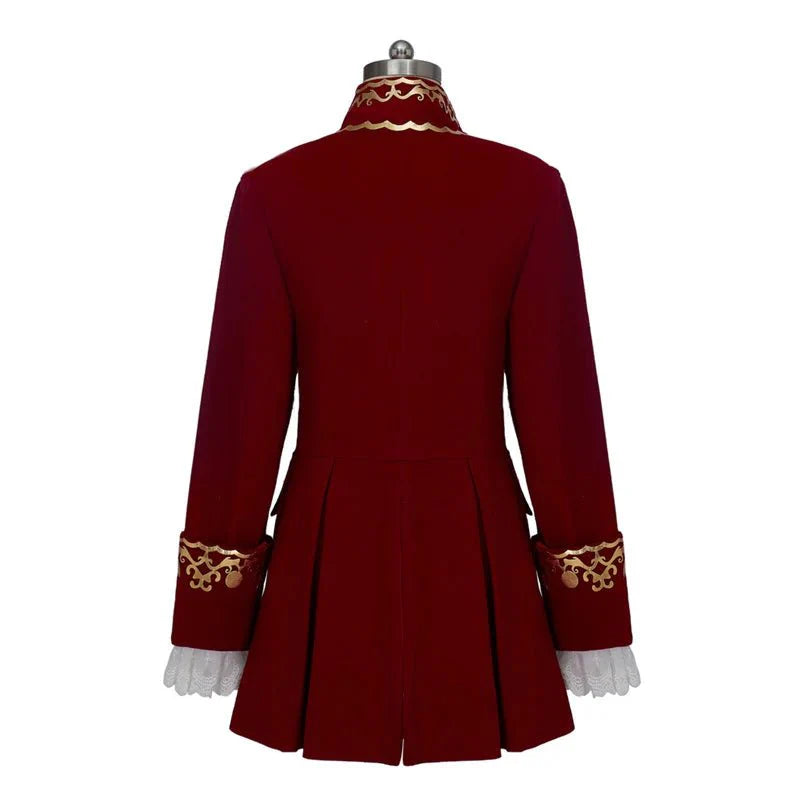 Astricos King Prince Rococo Costume - Luxurious Red Velvet Noble Regent Uniform | Custom Series - Astricos