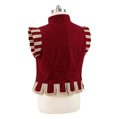 Astricos Tudor Prince Red Vest Costume - Authentic Medieval Renaissance Royal Nobleman Outfit for Men - Astricos