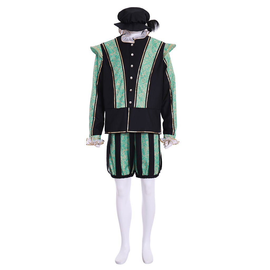 Astricos Tudor Prince Renaissance Costume - Custom-Made Medieval Victorian Men's Suit - Astricos