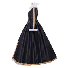 Astricos Queen Elizabeth Tudor Cosplay Costume | Elegant Black-White Women’s Tudor Ball Gown for Historical Events - Astricos