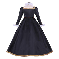 Astricos Queen Elizabeth Tudor Cosplay Costume | Elegant Black-White Women’s Tudor Ball Gown for Historical Events - Astricos