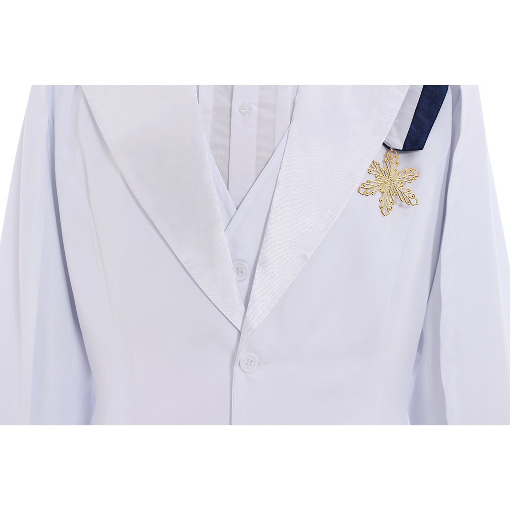 Astricos Tuxedo Mask Mamoru Chiba Wedding Cosplay Costume - White - Astricos