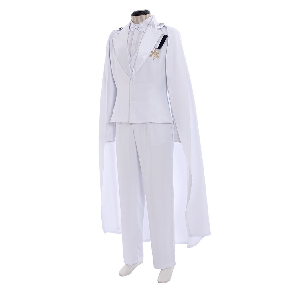 Astricos Tuxedo Mask Mamoru Chiba Wedding Cosplay Costume - White - Astricos