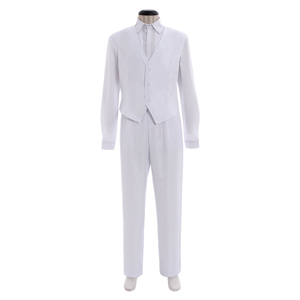 Astricos Tuxedo Mask Mamoru Chiba Wedding Cosplay Costume - White - Astricos