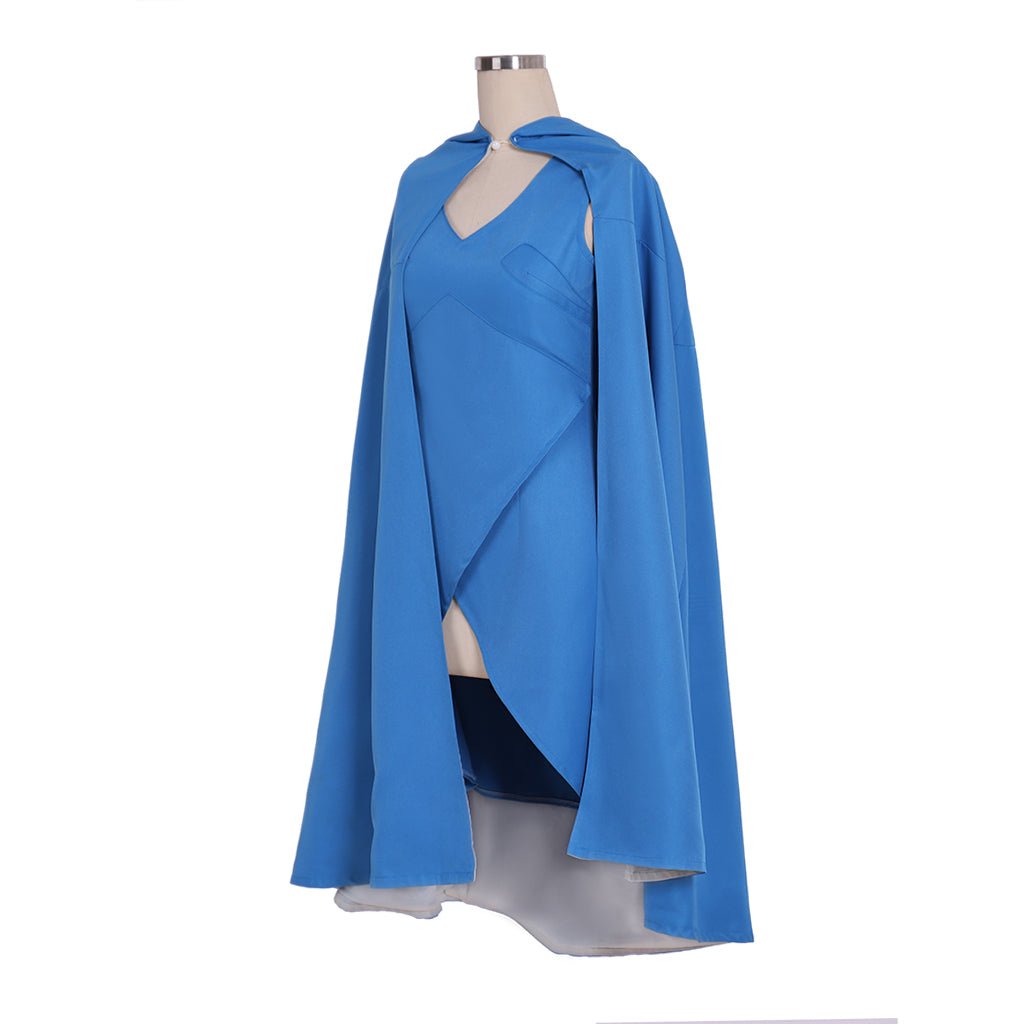 Authentic Astricos Daenerys Targaryen Cosplay Costume with Blue Dress and Cape for Women - Astricos