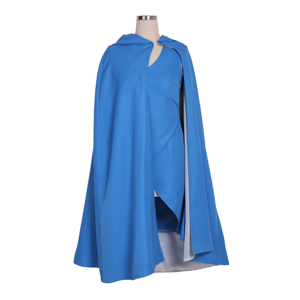 Authentic Astricos Daenerys Targaryen Cosplay Costume with Blue Dress and Cape for Women - Astricos