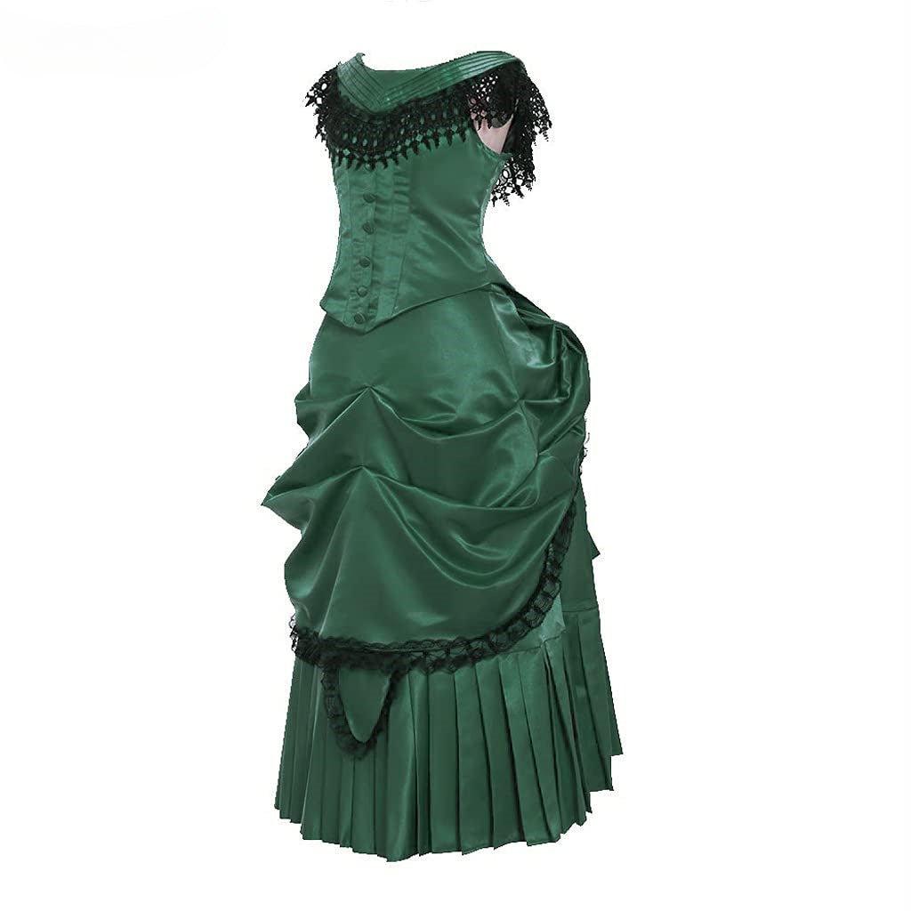 Elegant Victorian Bustle Gown | Astricos Gothic Georgian Dress for Masquerade and Reenactment - Astricos