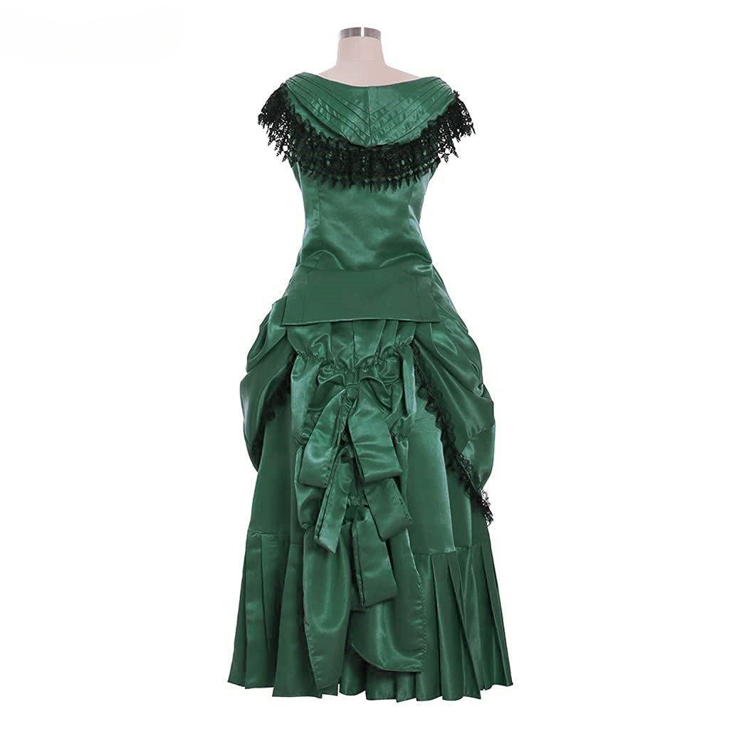 Elegant Victorian Bustle Gown | Astricos Gothic Georgian Dress for Masquerade and Reenactment - Astricos